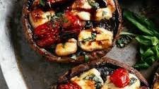 Caprese Stuffed Portobello Mushrooms