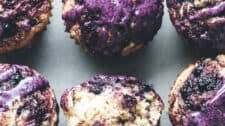 Cardamom-Spiced Blueberry Jam Muffins