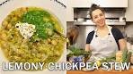Carla’s Lemony Chickpea Stew with Magic Green Sauce