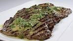 Char-Grilled Rump Steak Recipe w/ Green Pistou