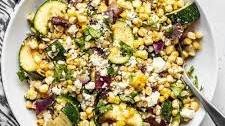 Charred Corn and Zucchini Salad