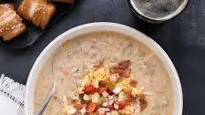 Cheeseburger Beer Soup