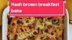 Cheesy Breakfast Bake with Hash Browns, Bacon, and Eggs