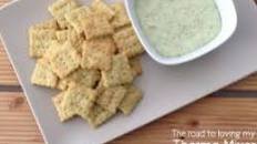 Cheesy Herb Crackers
