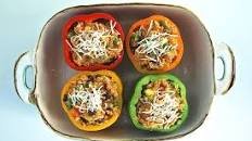 Cheesy Quinoa Stuffed Peppers