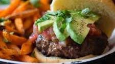 Cheesy Salsa Burger