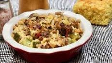 Cheesy Sausage Zucchini Casserole