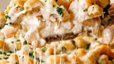 Chicken Alfredo Bake