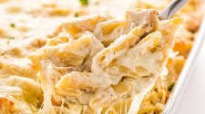 Chicken Alfredo Bake