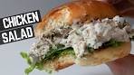 CHICKEN SALAD SANDWICH with homemade potato buns ...