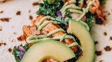 Chicken Tacos with Cilantro Lime Kale Slaw