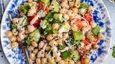 Chickpea tahini salad