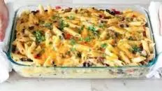 Chile Con Queso Pasta Bake