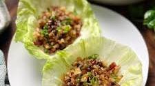 Chinese Lettuce Wraps with Hoisin (San Choy Bao)