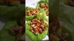 Chinese Lettuce Wraps 🥬 Lunar New Year Recipes!🧧#shorts