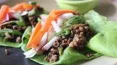 Chinese Spicy Beef Lettuce Wraps