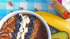 Chocolate Banana Avocado Smoothie Bowl