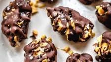 Chocolate Covered Dates Stuffed with Peanut Butter