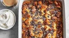 Chocolate Croissant Bread Pudding