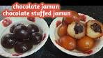 Chocolate gulab jamun recipe /chocolate stuffed gulab jamun ...