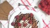 Chocolate Raspberry GG Fiber Waffles