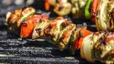 Cilantro-and-Lime Marinated Chicken Fajita Kebabs