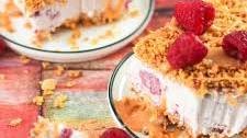 Cinco de Mayo Food - Raspberry Fried Ice Cream Dessert