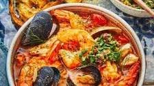 Cioppino with Parsley and Olive Gremolata