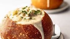 Clam Chowder in a Bread Bowl