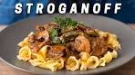 Classic Comforting Beef Stroganoff with Buttered Noodles