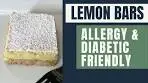Classic Lemon Bars 🍋 | Allergy and Diabetic Friendly