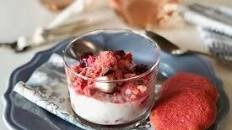 Coconut Eton Mess with Raspberries and Chocolate shavings