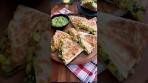 Corn spinach quesadilla made without using white sauce ...