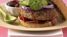 Cranberry Glazed Turkey Burgers