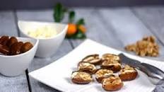 Cream Cheese Stuffed Dates with Walnuts