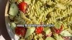 Creamy Avocado Pesto Pasta Salad 🥑 A quick and healthy ...