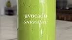 Creamy Avocado Smoothie Don't knock it till you try it! Inspired ...
