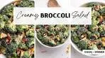 Creamy Broccoli Salad with Cheese and Bacon