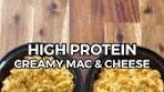 Creamy High Protein Mac & Cheese Recipe - Only 437 Calories!