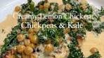 Creamy Lemon Chicken with Chickpeas and Kale Ingredients ...