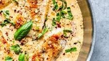 Creamy Parmesan Basil Chicken Recipe