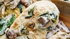 Creamy Parmesan Garlic Mushroom Chicken