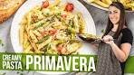 Creamy Pasta Primavera | ✅ RECIPE: https ...