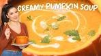 CREAMY ROASTED PUMPKIN SOUP FROM SCRATCH