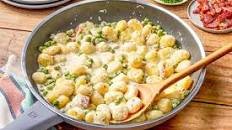 Creamy Skillet Gnocchi With Bacon and Peas