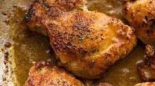 Crispy Garlic Chicken Thighs