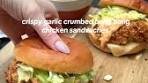 Crispy Garlic Crumbed Bang Bang Chicken Sandwich Recipe