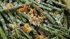 Crispy Garlic Parmesan Roasted Green Beans