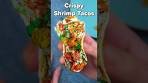 Crispy Shrimp Tacos with Garlic-Lime Crema