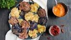 Crispy Smashed Tri-Color New Potatoes with a Tangy Sun ...